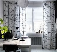 Image result for IKEA Black and White Bird Curtains