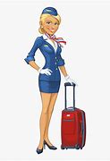 Image result for Flight Attendant Cartoon