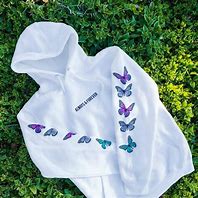 Image result for Aesthetic Black Butterfly Hoodie