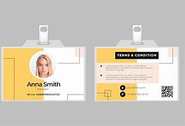 Image result for ID Card Front and Back Vector