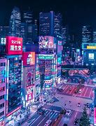 Image result for Japan City Night Aesthetic Tow