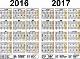 Image result for Free Printable Calendar 2016 and 2017