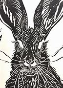 Image result for Hare Lino Print
