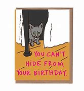 Image result for Hiding From Birthday Cartoon