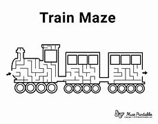 Image result for Train Maze Printable