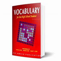 Image result for Vocabulary Book High School Students