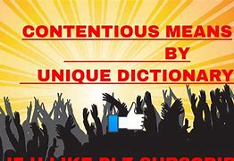 Image result for Contentious Synonym
