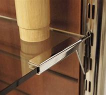 Image result for Adjustable Glass Shelf Brackets