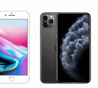 Image result for iPhone 8 vs iPhone 11 Pro Size