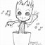 Image result for Baby Groot Black and White with Theodore