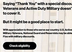 Image result for Verizon FiOS Military Discount Code