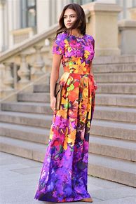 Image result for Summer Floral Maxi Dress