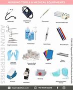 Image result for Medical Supplies and Equipment Names