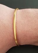 Image result for Solid 24K Gold Rounded Bangle