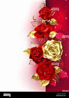 Image result for Rose Red Gold Clip Art White Background