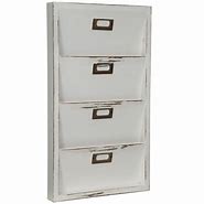 Image result for White Wall Mail Holder