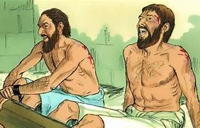Image result for Paul and Silas in Prison