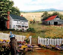 Image result for Summer Farm Scenes Paintings