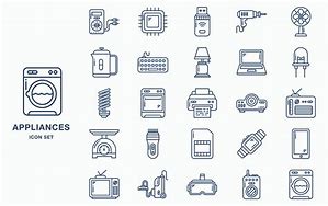 Image result for Home Appliances Icon Set
