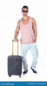Image result for Man with Suitcase Black N White