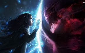 Image result for Man in Between Angel and Devil