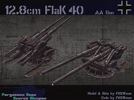 Image result for 12.8 Cm Flak 40