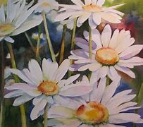 Image result for Watercolor Pink Daisies