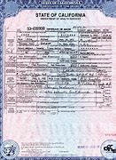 Image result for California Marriage Certificate Sample