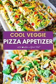 Image result for Cool Veggie Pizza Appetizer