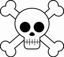 Image result for Pirate Skull and Crossbones Bandana Coloring Pages