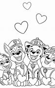 Image result for PAW Patrol Valentine's Coloring Pages