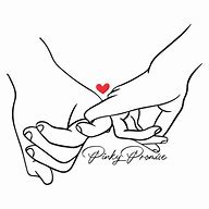 Image result for Black and White Pinky Promise