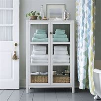 Image result for Bath Towel Storage Cabinet