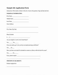 Image result for Free Simple Job Application Form