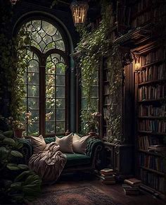 Library in 2023 | Fantasy house, Fantasy rooms, Dark home decor