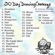 Image result for 30-Day Drawing Challenge Prompts