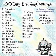 Image result for 30-Day Drawing Challenge for Beginners