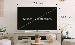 Image result for What Are the Dimensions of a 65 Inch TV