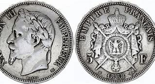 Image result for Napoleon 111 Coins
