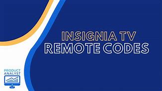 Image result for Remote Control Codes for Each Insignia TV