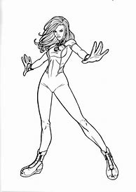 Image result for Invisible Girl Coloring Page