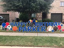 Image result for Birthday Yard Signs