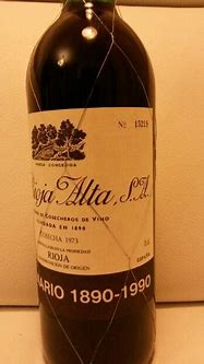 Image result for Rioja Alta Rioja Cuvee Centenario