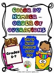 Image result for Mrs. Artz Awesome Apple 2018 Order of Operations