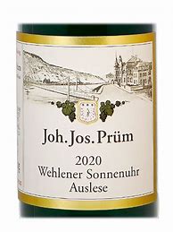 Image result for Joh Jos Prum Wehlener Sonnenuhr Riesling Auslese Lange Goldkapsel Auction