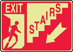 Image result for Stairs Downstairs Sign