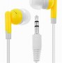 Image result for Yellow Earbud Headphones