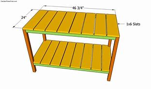 Image result for Greenhouse Bench Plans