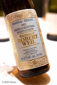 Image result for Weingut Robert Weil Kiedricher Grafenberg Riesling Beerenauslese Goldkapsel