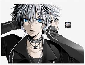Image result for Anime Boy White Hair Neko
